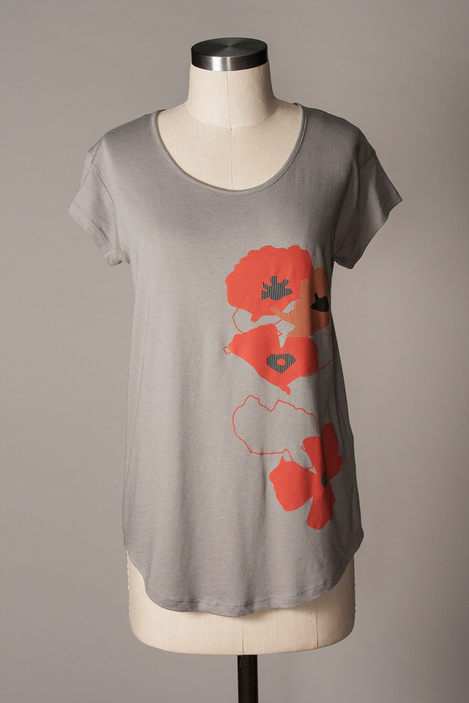 Poppy Shapes Relaxed Fit Tee