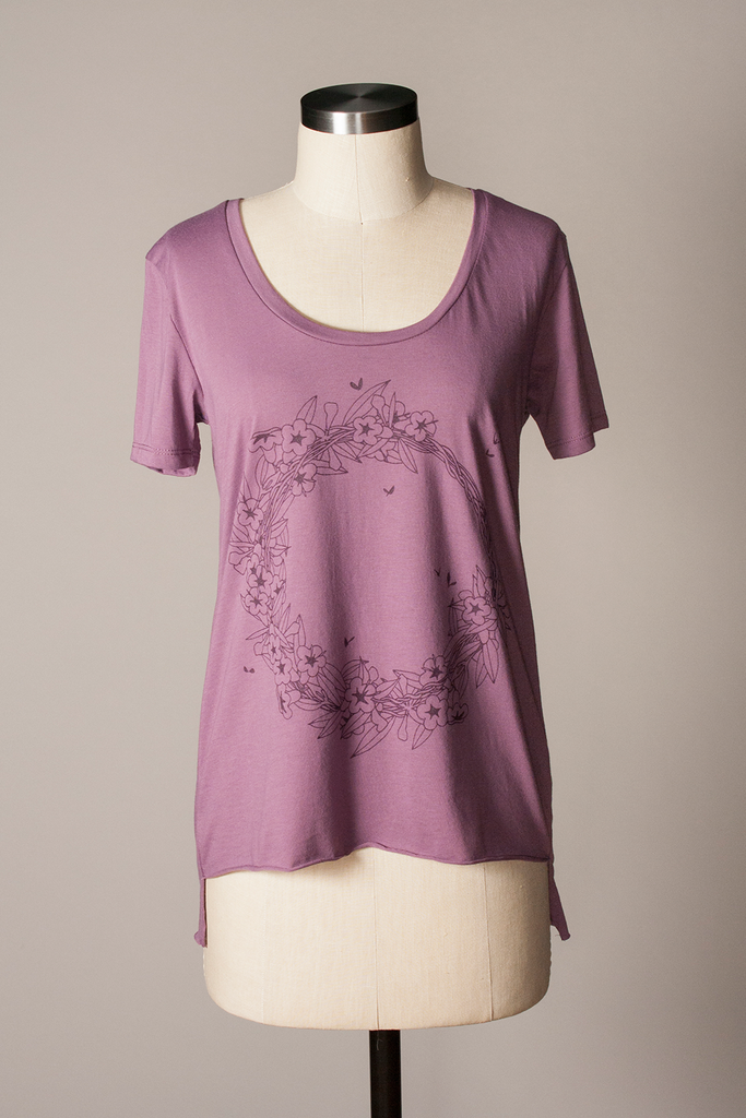 Jessamine Weekend Tee - Plum