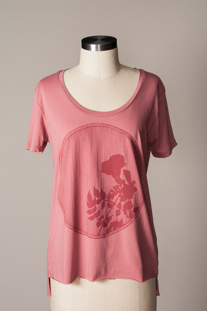 Trumpet Creeper Weekend Tee - Rose