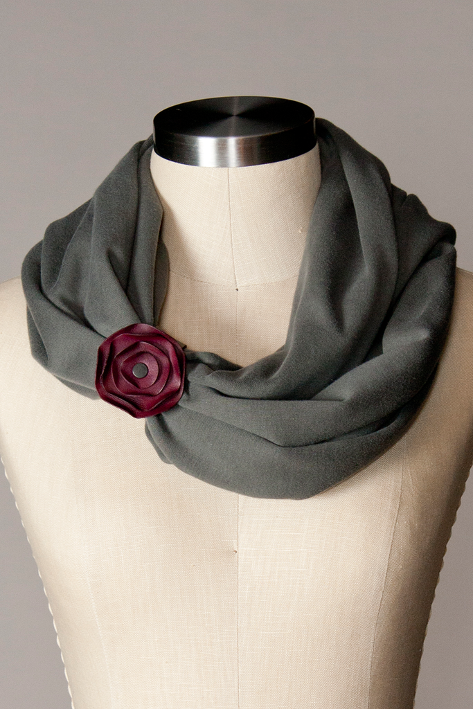 Scarf Cuff - Plum